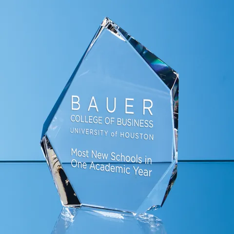 Optical Crystal Facetted Ice Peak Award