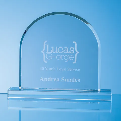 Optical Crystal mounted Arch Award