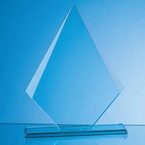 Jade Glass Facetted Diamond Award