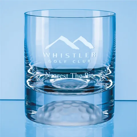Handmade Golf Ball Base Whisky Tumbler