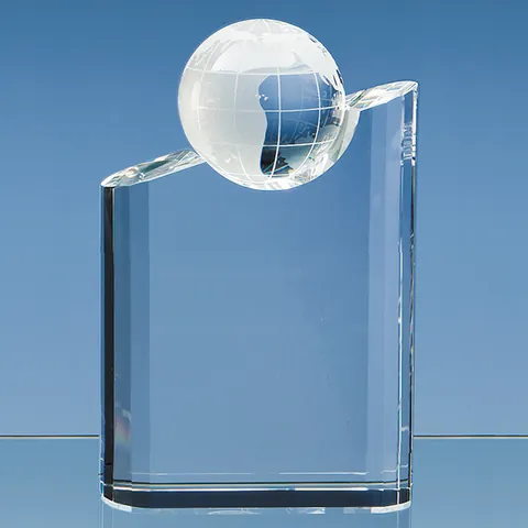 Optical Crystal Globe Mountain Award