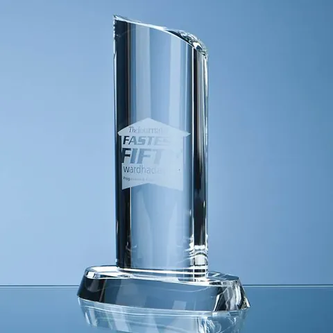 Optical Crystal Oval Column Award