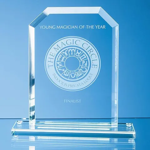 Jade Glass Bevelled Edge Honour Award